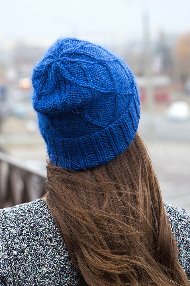 Cuffed Knitted Cap Womens