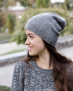 soft non itchy slouch hat handmade by la knitteria
