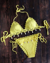 Mocambo Brazilian Knit Bikini With Sea Shells by Laknitteria