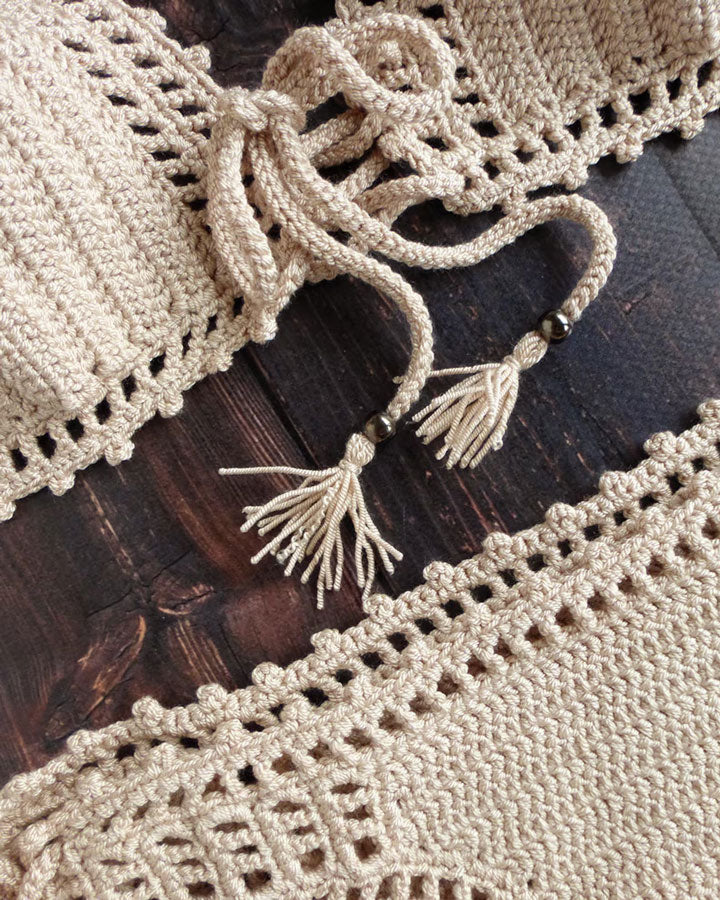 Kiwano Crochet Bikini Set With Tassels and Beads image 8