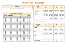 LaKnitteria swimwear size chart