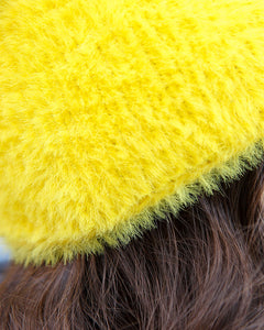 Fuzzy Faux Fur Beanie Hat