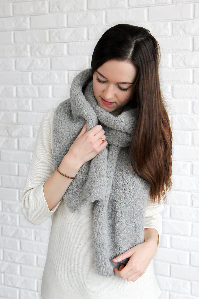 Warm Alpaca Wool Winter Scarf For Women by La Knitteria