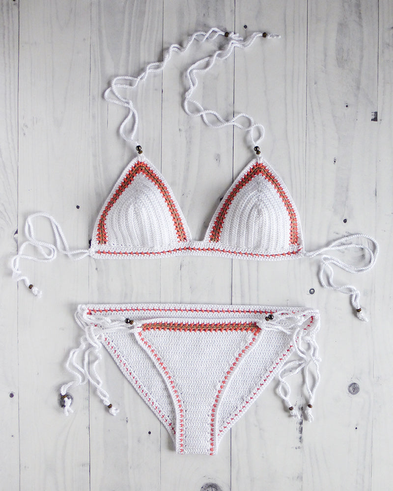 hipster cut bottoms crochet bikini set
