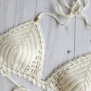 Lychee Cheeky Thong Crochet Swimsuit