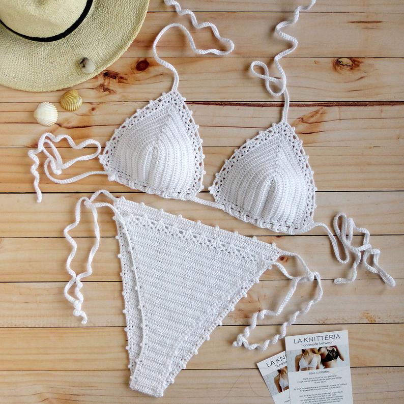 Guava Brazilian Crochet Bikini