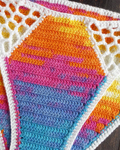 Crochet Ombre Tie-Dye Blanket