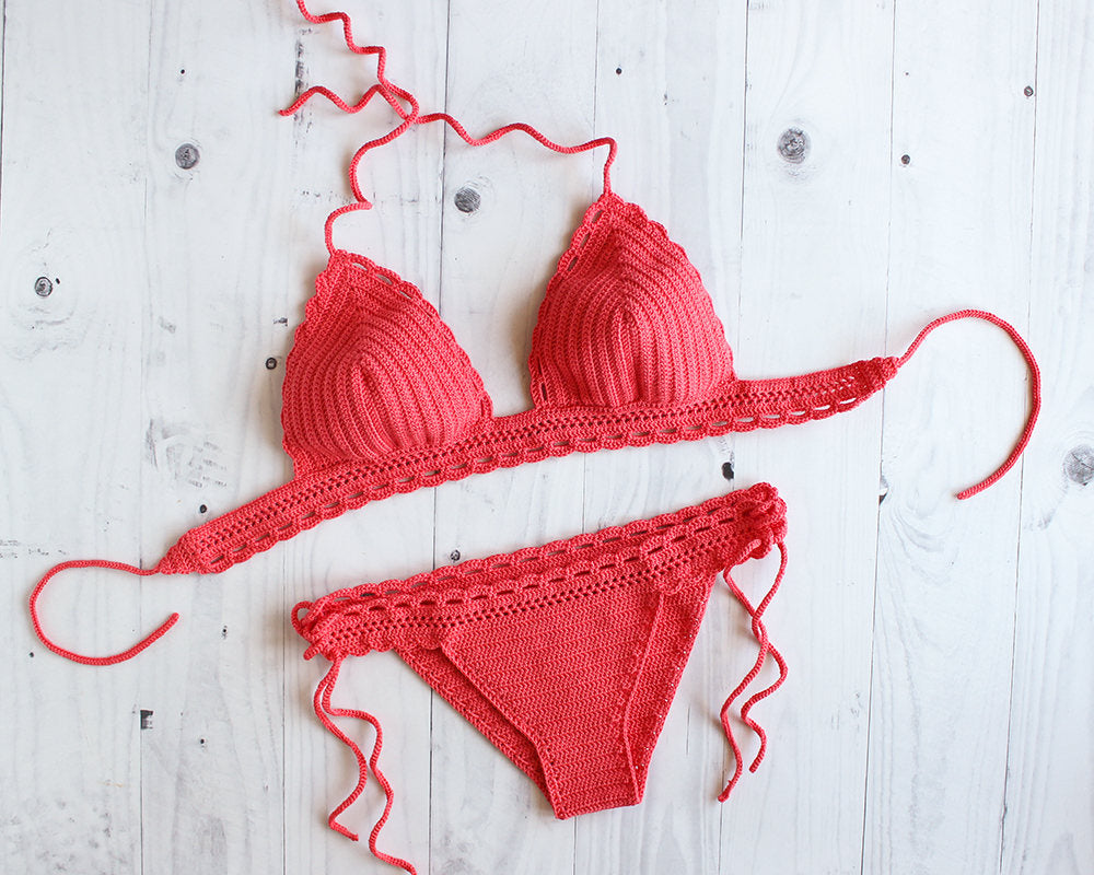Carambola Coral Crochet Bathingsuit