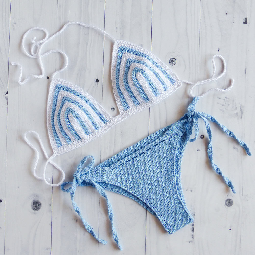 Pepino Striped Cheeky Cut Bathing Suit LaKnitteria