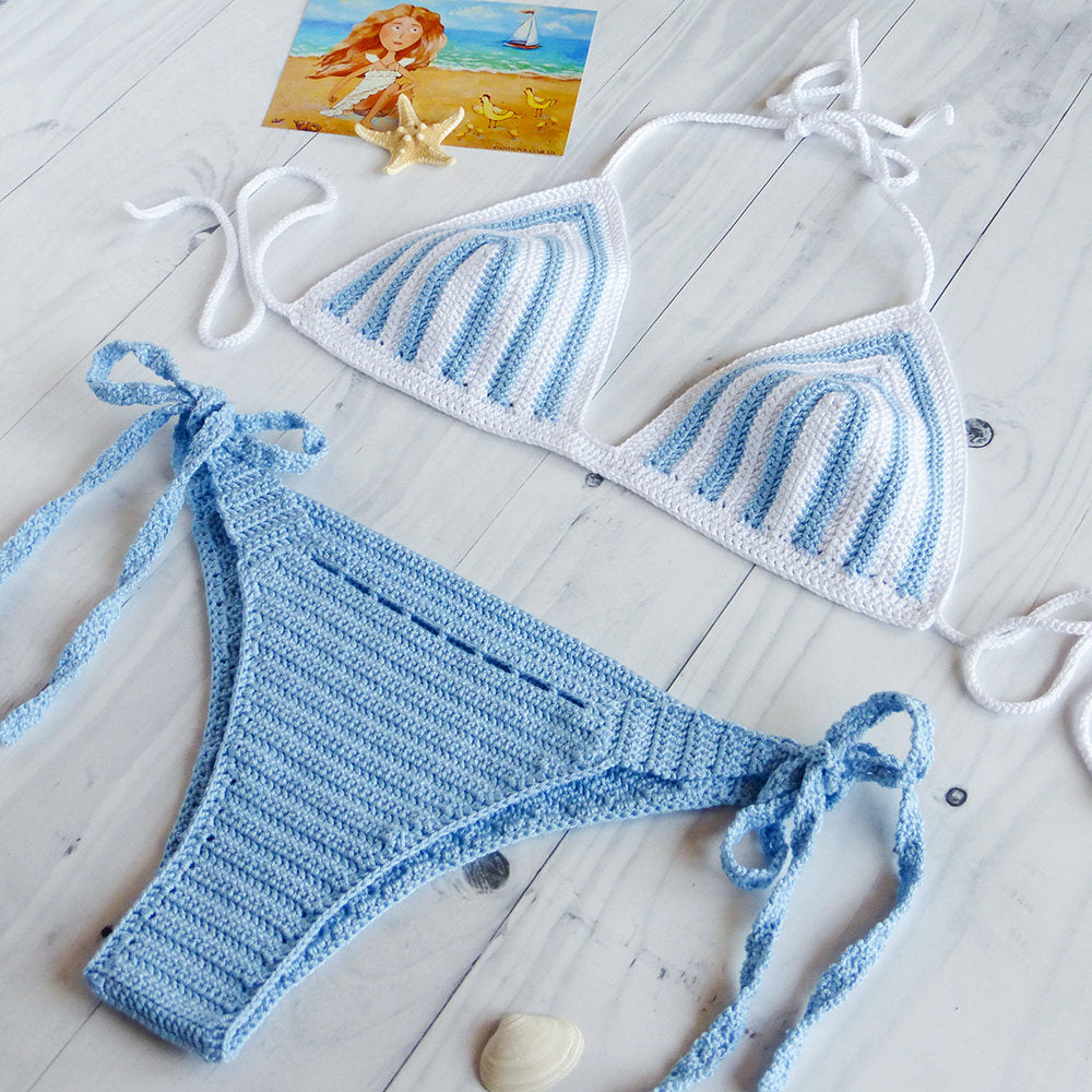 pepino cheeky cut crochet bathing suit