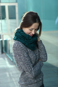 warm winter infinity scarf cowl