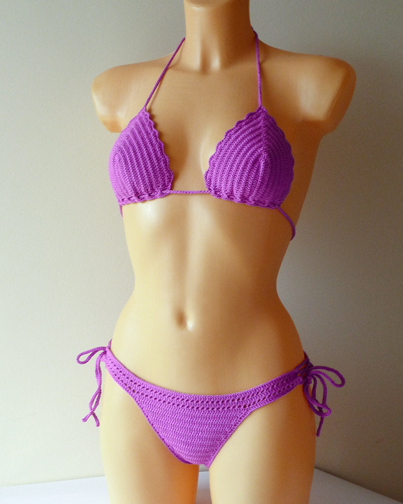 Pitaya Handmade Crochet Swimsuit Full Coverage Bottom