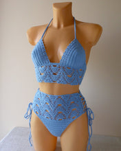 Rambutan Lace High Waisted Crochet Swimsuit